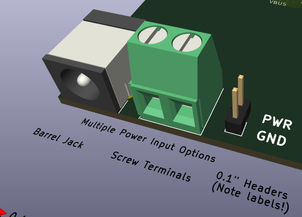3D Render - Power Inputs