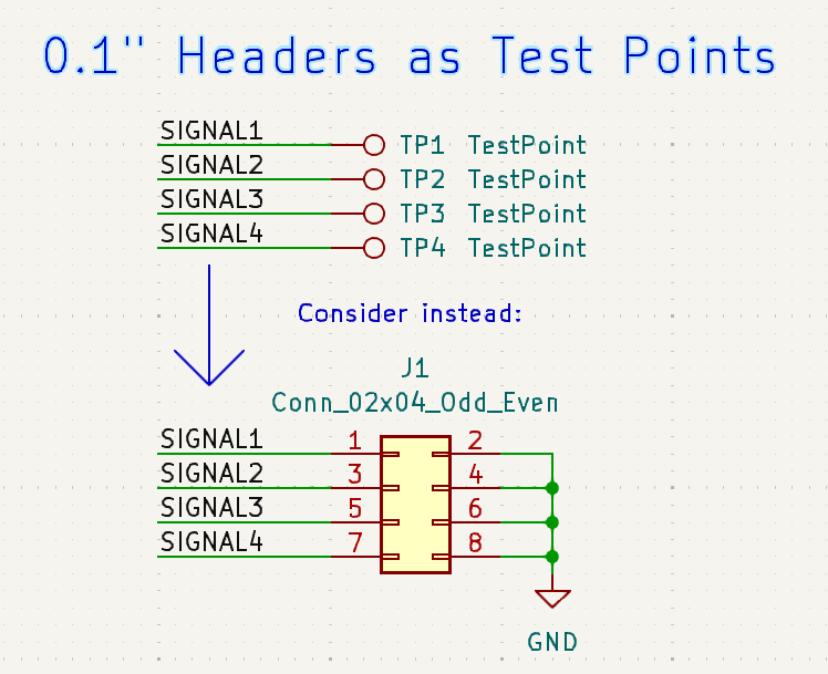 SCH - 0.1" Headers instead of points
